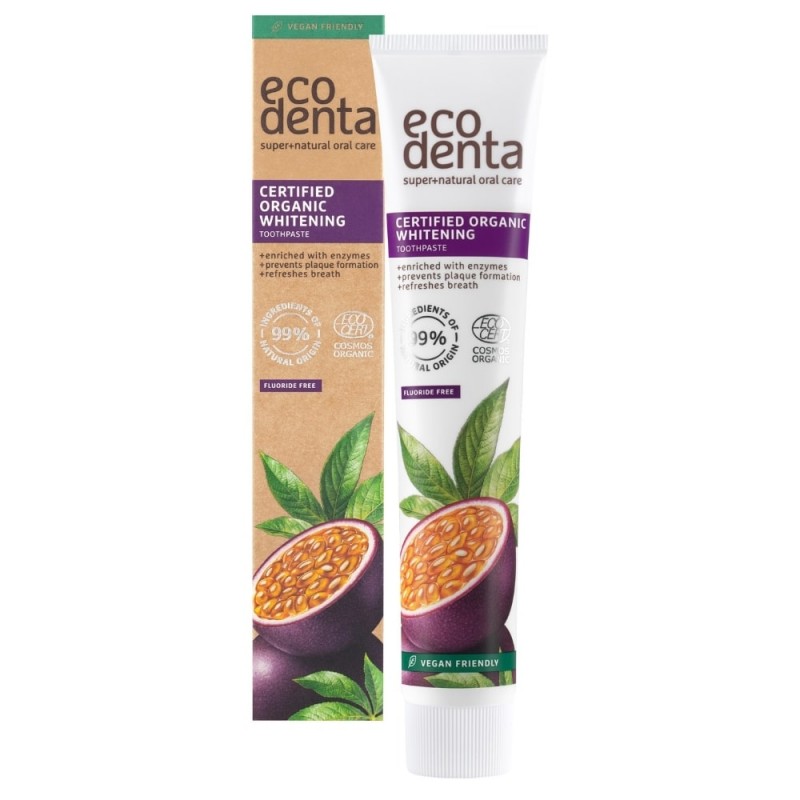 Pasta do zębów wybielająca smak Marakui z enzymami 75ml Ecodenta