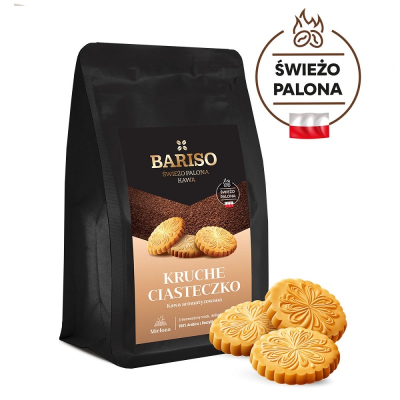 Kawa mielona Kruche ciasteczko 200g Bariso kawa arabica