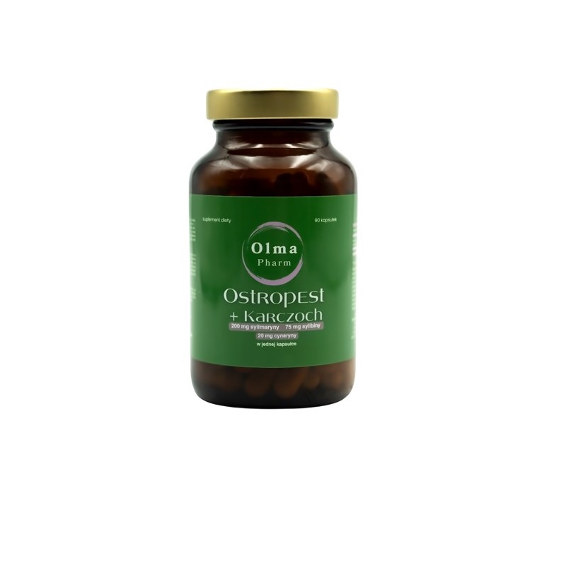 Ostropest + Karczoch 90 kaps. Olma Pharm cynaryna sylimaryna sylibina Cynara scolymus Silybum marianum