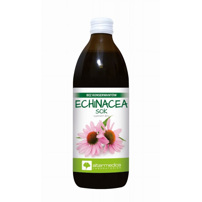 Sok Echinacea 500ml Alter Medica jeżówka purpurowa Echinacea purpurea kwas L–askorbinowy