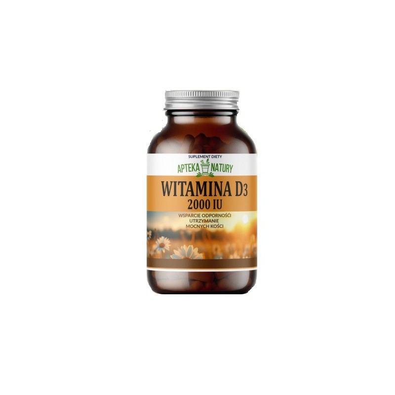 Witamina D3 2000IU 120 kaps. Apteka Natury cholekalcyferol