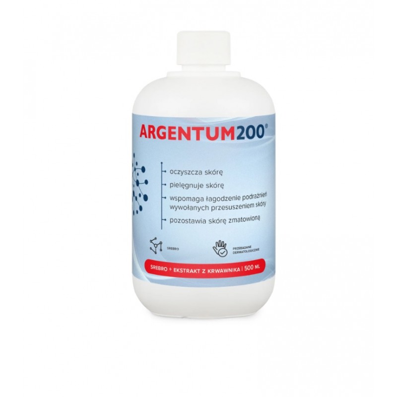 Srebro Argentum200 - 500ml Aura Herbals srebro krwawnik pospolity