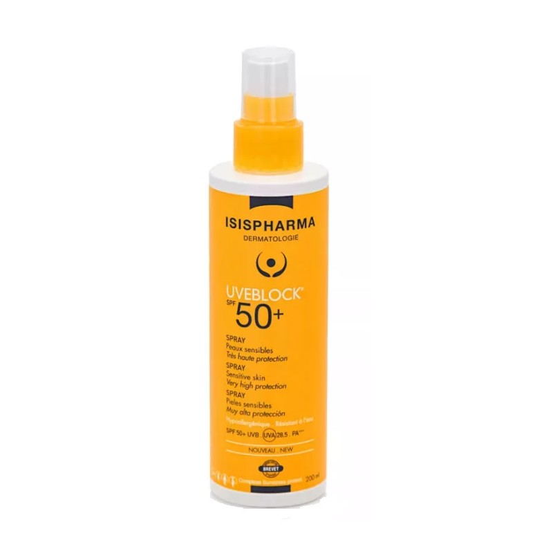 Uveblock Spray o bardzo wysokiej ochronie SPF50+ 200ml Isispharma