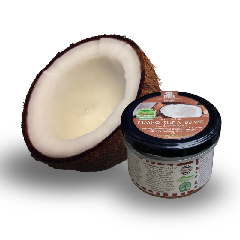 Masło Shea z olejem kokosowym 100g Duafe Butyrospermum Parkii Butter Cocos Nucifera Oil