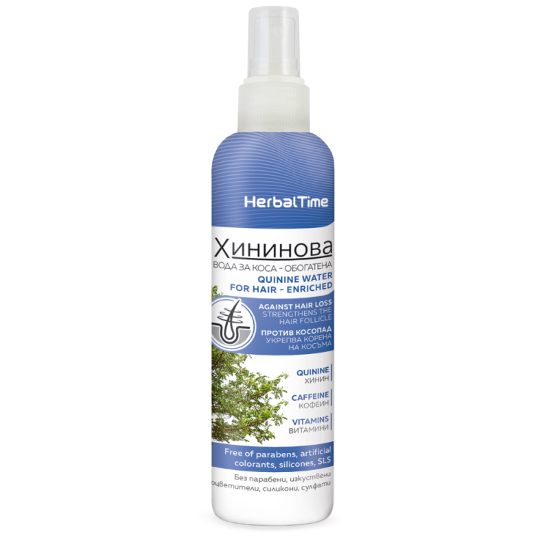 Woda chininowa - wcierka - do włosów 200ml Herbal Time
