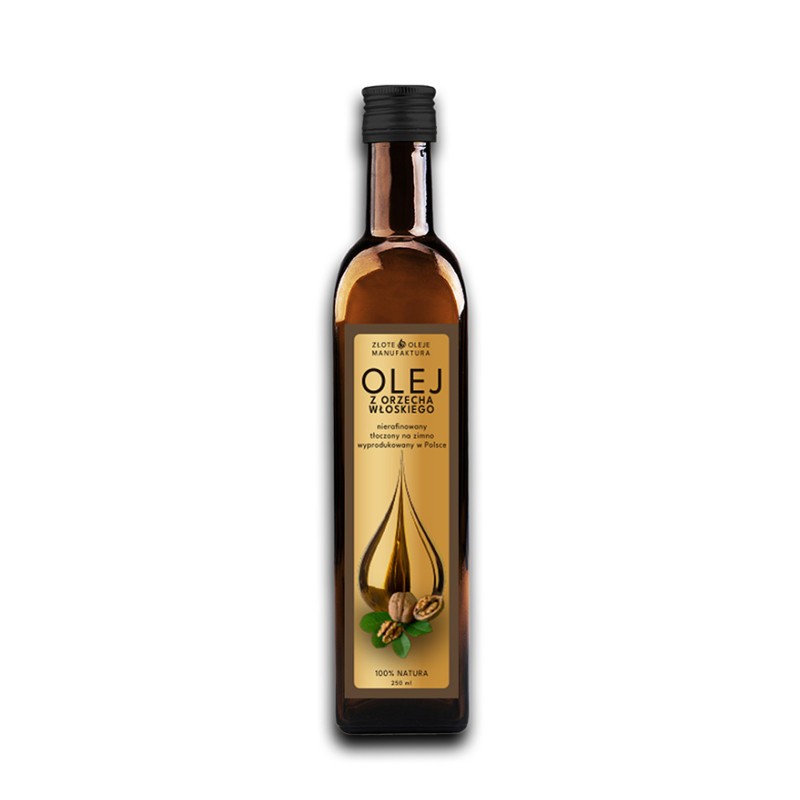 Olej z orzecha włoskiego 250ml Złote Oleje Manufaktura
