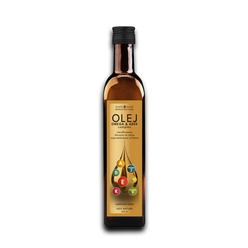 Olej Omega & ADEK complex 250ml Złote Oleje Manufaktura