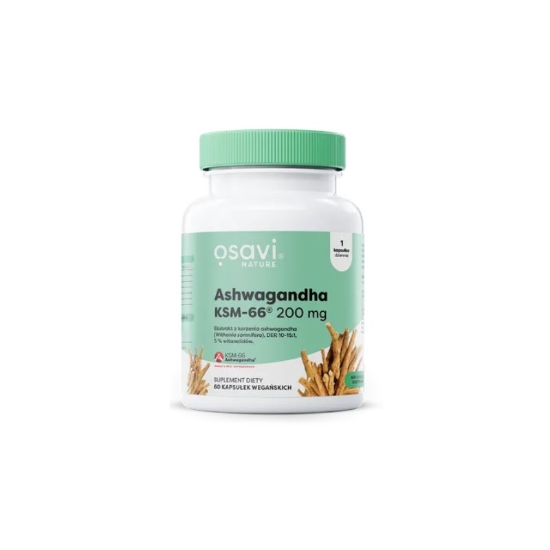 Ashwagandha KSM-66 - 60 kaps. Osavi Withania somnifera witanolidy
