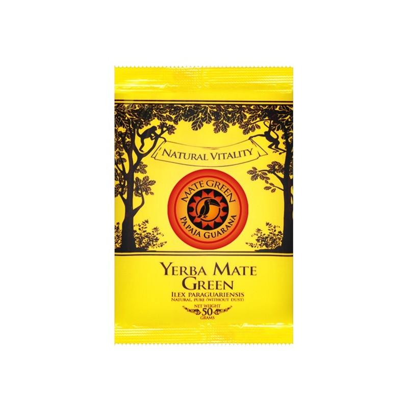 Yerba Mate Green PAPAJA GUARANA 50g herbata yerba mate Ilex paraguariensis