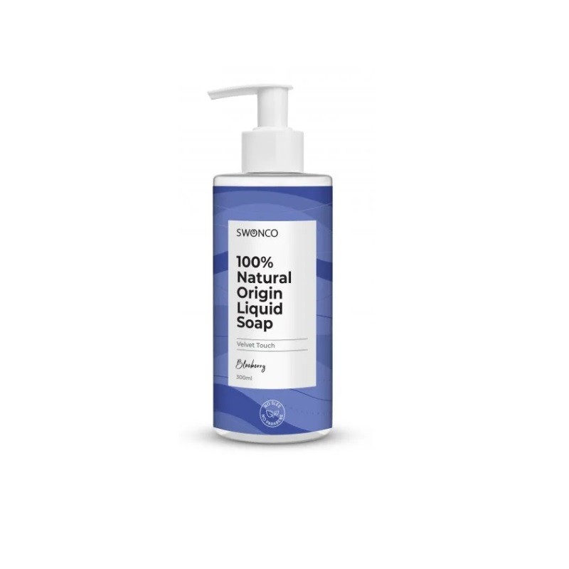 Mydło w płynie Blueberry  o zapachu jagód i borówek 300 ml Swonco