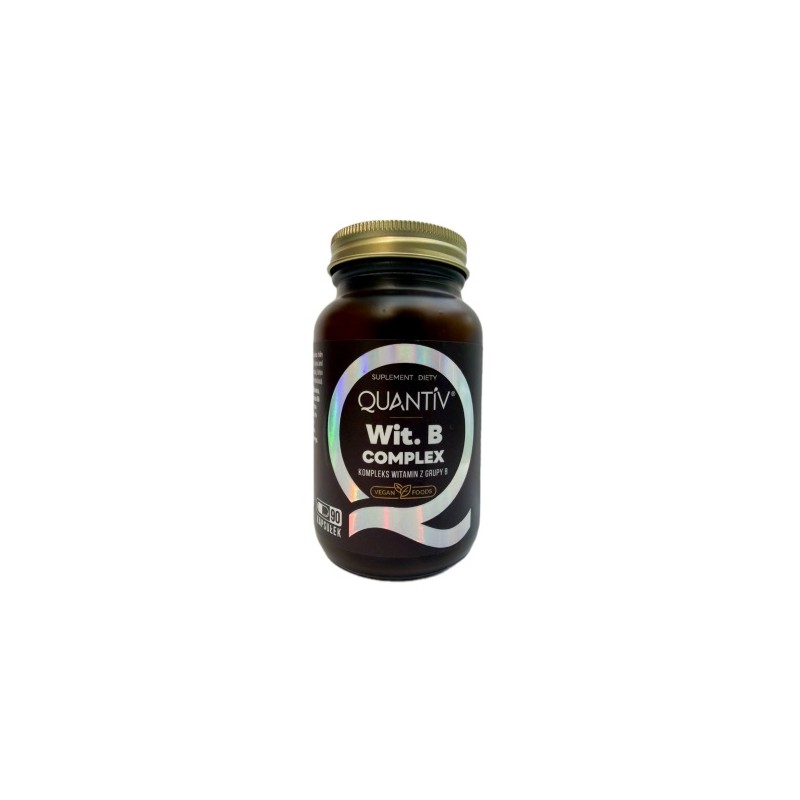 Wit. B COMPLEX - QUANTIV Kwas pantotenowy foliowy Tiamina Ryboflawina Niacyna B12 Biotyna para-aminobenzoesowy Inozytol Cholina