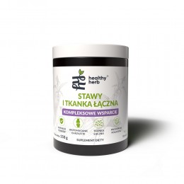 Stawy i tkanka łączna 150 g Healthy Herb siarka organiczna chondroityna glukozamina skrzyp polny pokrzywa witamina C