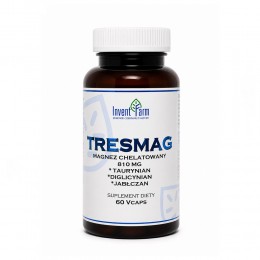 Tresmag - magnez chelatowany - 60 kaps. Invent Farm taurynian diglicynian jabłczan