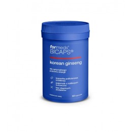 Korean ginseng 60 kaps. Formeds żeń-szeń koreański ginsenozydy Araliaceae Panax ginseng C.A. Mey