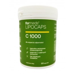Witamina C 1000 liposomalna 120 kaps. Formeds lipocaps kwas L-askorbinowy fosfolipidy z lecytyny słonecznikowej