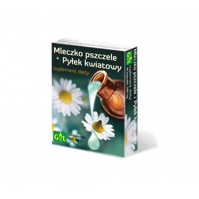 Mleczko pszczele + pyłek kwiatowy 48 kapsułek