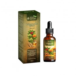 Ashwagandha GForte 50ml Gold Nature korzeń ashwagandhy różeniec górski Withania Somnefera Rhodiola Rosea