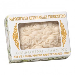 NATURALNE MYDŁO O ZAPACHU JAŚMINU, 125 G, W PUDEŁKU Z OKIENKIEM - SAPONIFICIO ARTIGIANALE FIORENTINO