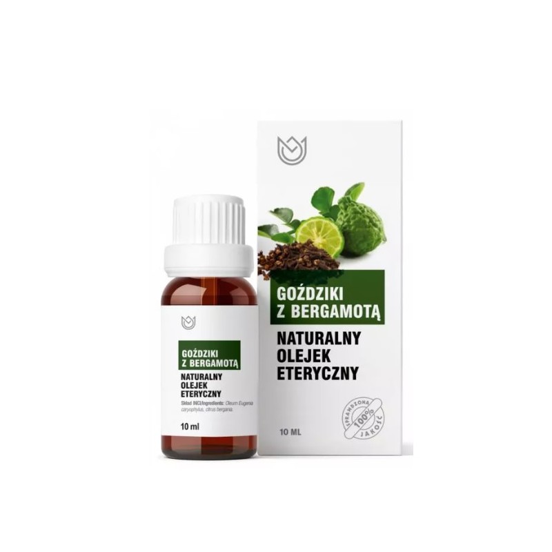 Olejek eteryczny goździkowy z bergamotą 10ml Naturalne Aromaty goździki bergamota