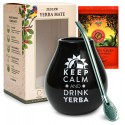 Zestaw Yerba UN POCO Mas Energia - Matero Bombilla Yerba Mate Mas Energia Guarana 50 g