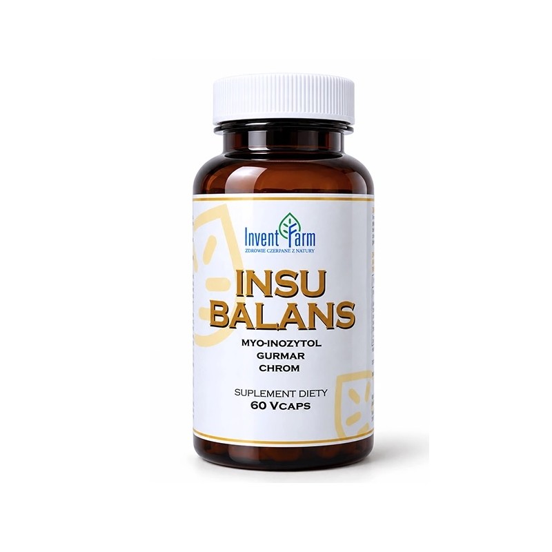 Insu Balans 60 kaps. Invent Farm myo-inozytol gurmar chrom Gymnema sylvestre pikolinian chromu