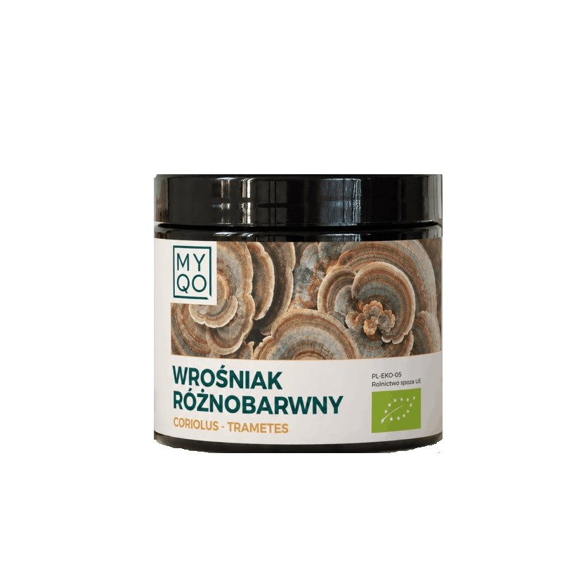 Wrośniak różnobarwny 90 kaps. MYQO coriolus trametes
