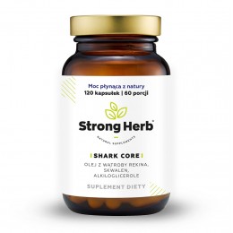 Shark Core 120 kaps. Strong Herb olej z wątroby rekina skwalen alkiloglicerole