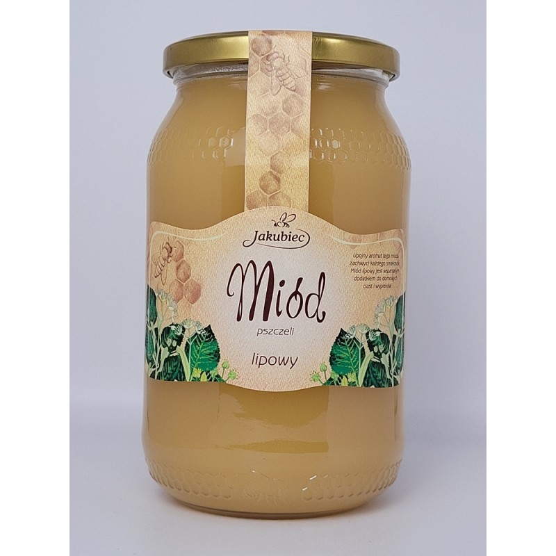 Miód lipowy 1200 g Jakubiec miód nektarowy