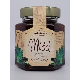 Miód spadziowy z drzew liściastych i iglastych 400 g Jakubiec