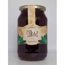 Miód spadziowy z drzew liściastych i iglastych 1200 g Jakubiec
