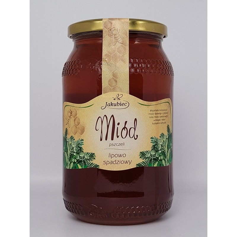 Miód lipowo-spadziowy 1200 g Jakubiec