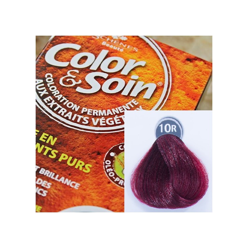 Trwała farba Color & Soin intensywny czerwony 10R