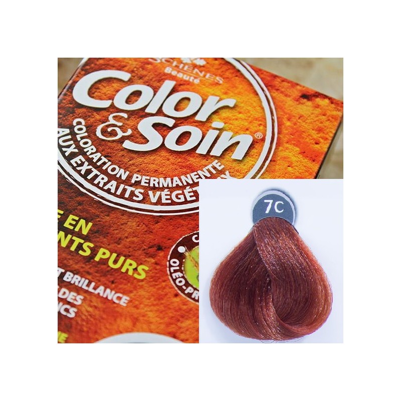Trwała farba Color & Soin miedziany ciemny blond 7C