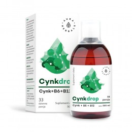 Cynkdrop 500ml Cynk + witamina B6 + witamina B12 Aura Herbals 