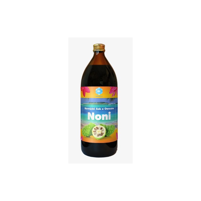 Noni sok 100% ekologiczny Hawajski sok z owoców NONI Morwa indyjska Morinda citrifolia 1000 ml