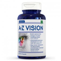 A-Z Vision 90 kapsułek ekstrakt z czarnej borówki aksamitki witamina C E A cynk żelazo